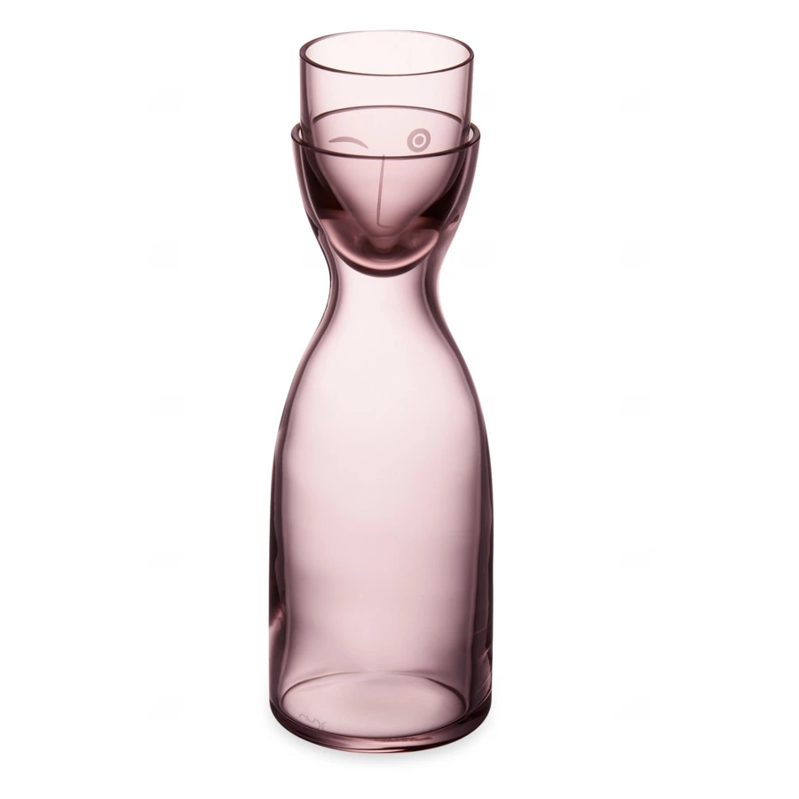 Набор из кувшина и стакана Nude Glass Мистер и Миссис 2 предмета 700 мл, 170 мл, стекло хрустальное