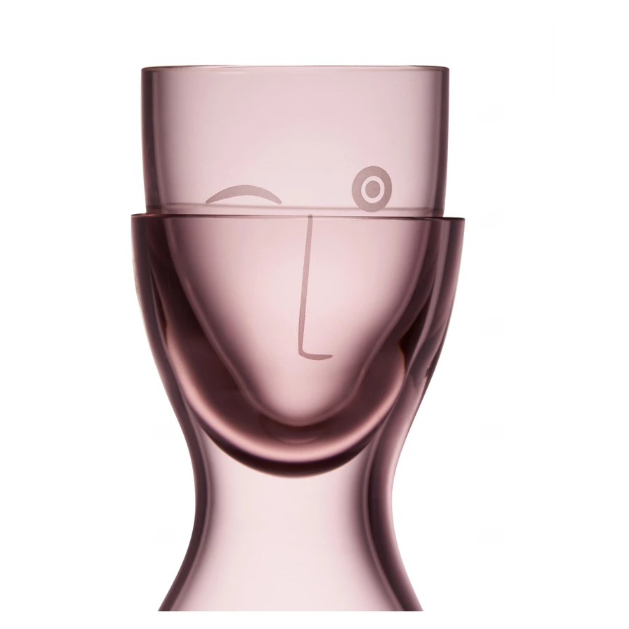 Набор из кувшина и стакана Nude Glass Мистер и Миссис 2 предмета 700 мл, 170 мл, стекло хрустальное