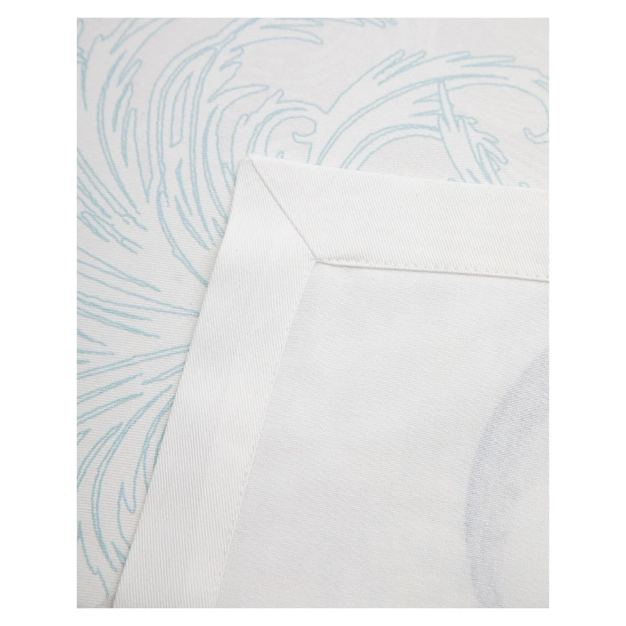 Скатерть прямоугольная Mix&Match Home Счастливая звезда 168х250 см, хлопок, белая с принтом