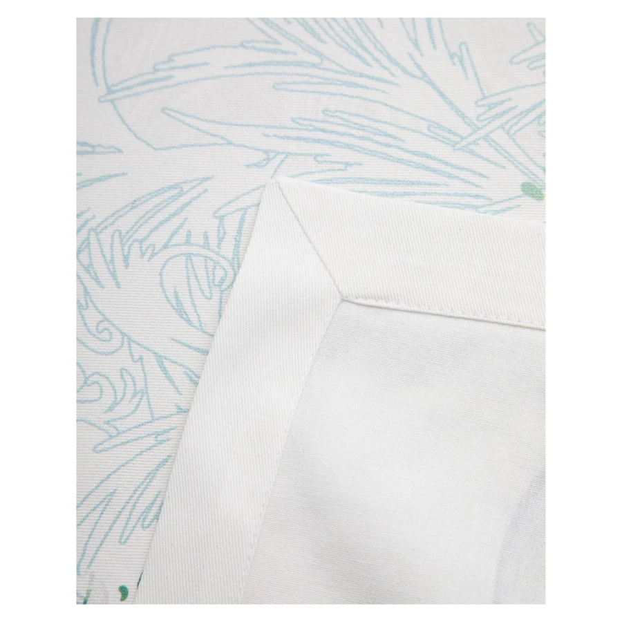 Скатерть прямоугольная Mix&Match Home Счастливая звезда 168х350 см, хлопок, белая с принтом