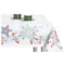 Скатерть прямоугольная Mix&Match Home Счастливая звезда 168х450 см, хлопок, белая с принтом