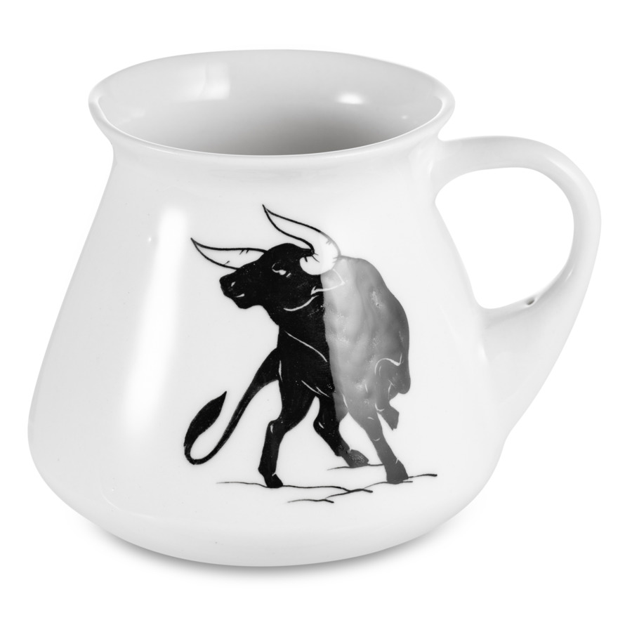 Чашка чайная с блюдцем Терра керамос Символ года, фарфор-sale