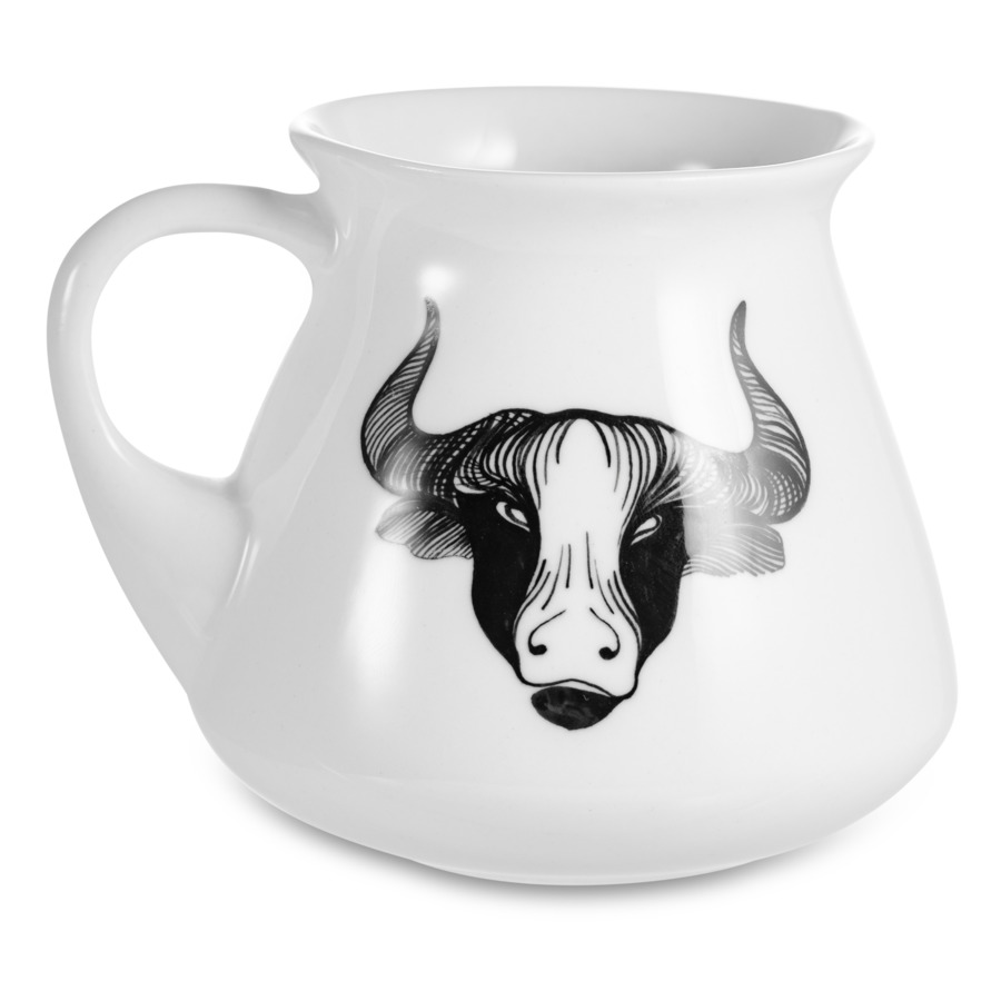 Чашка чайная с блюдцем Терра керамос Символ года, фарфор-sale
