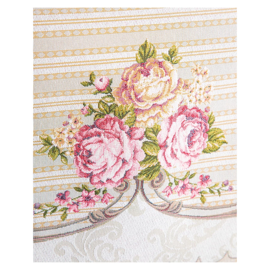 Скатерть прямоугольная Mix&Match Home Лето в разгаре 155х320 см, гобелен, бежевая