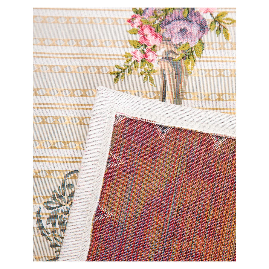 Скатерть прямоугольная Mix&Match Home Лето в разгаре 155х320 см, гобелен, бежевая