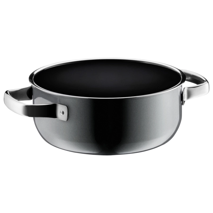 Кастрюля низкая WMF Fusiontec Mineral Platinum 2,4 л 20 см, сталь нержавеющая, серая