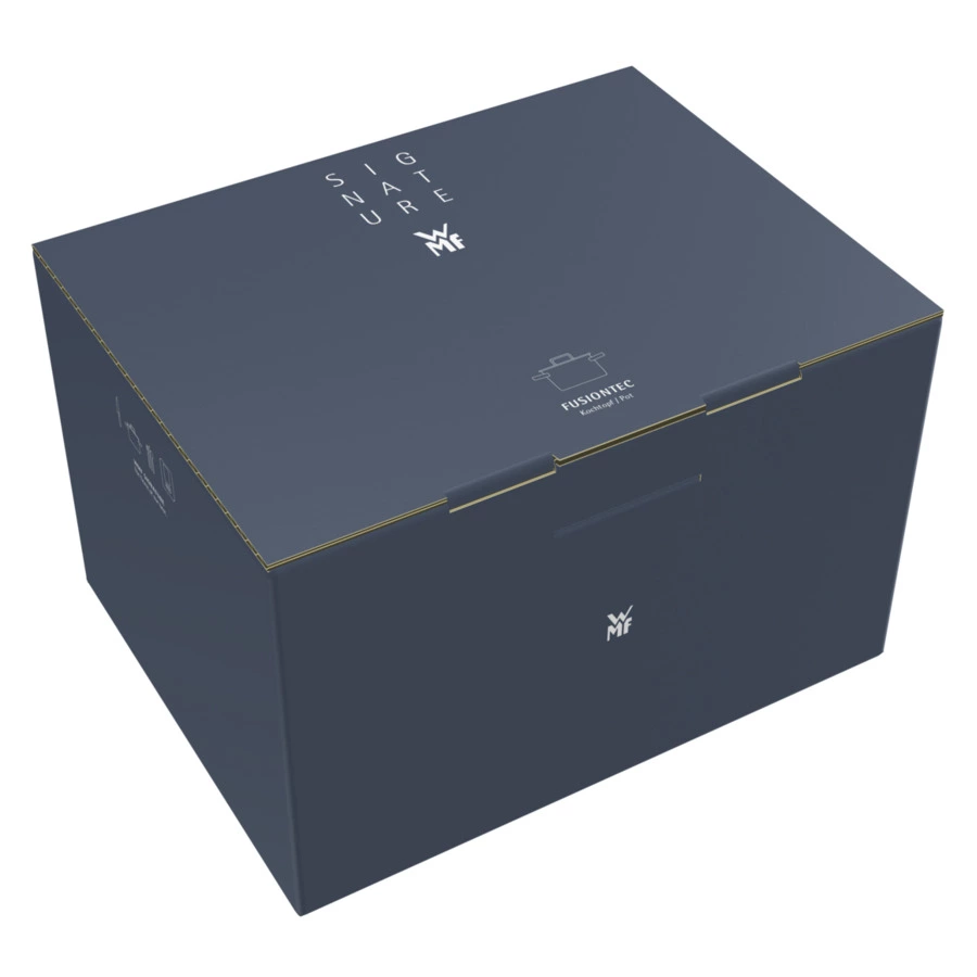 Кастрюля низкая WMF Fusiontec Mineral Platinum 2,4 л 20 см, сталь нержавеющая, серая