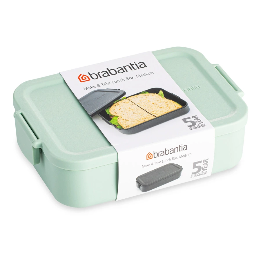 Ланч-бокс Brabantia Make&Take 1,1 л, 13,5х20 см, пластик, мятно-зеленый