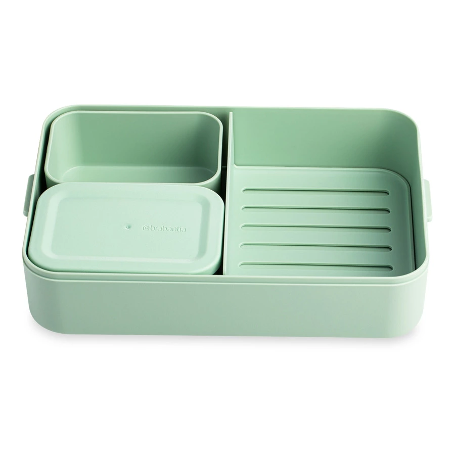 Ланч-бокс Brabantia Make&Take 2 л, 16,7х25,5 см, пластик, мятно-зеленый