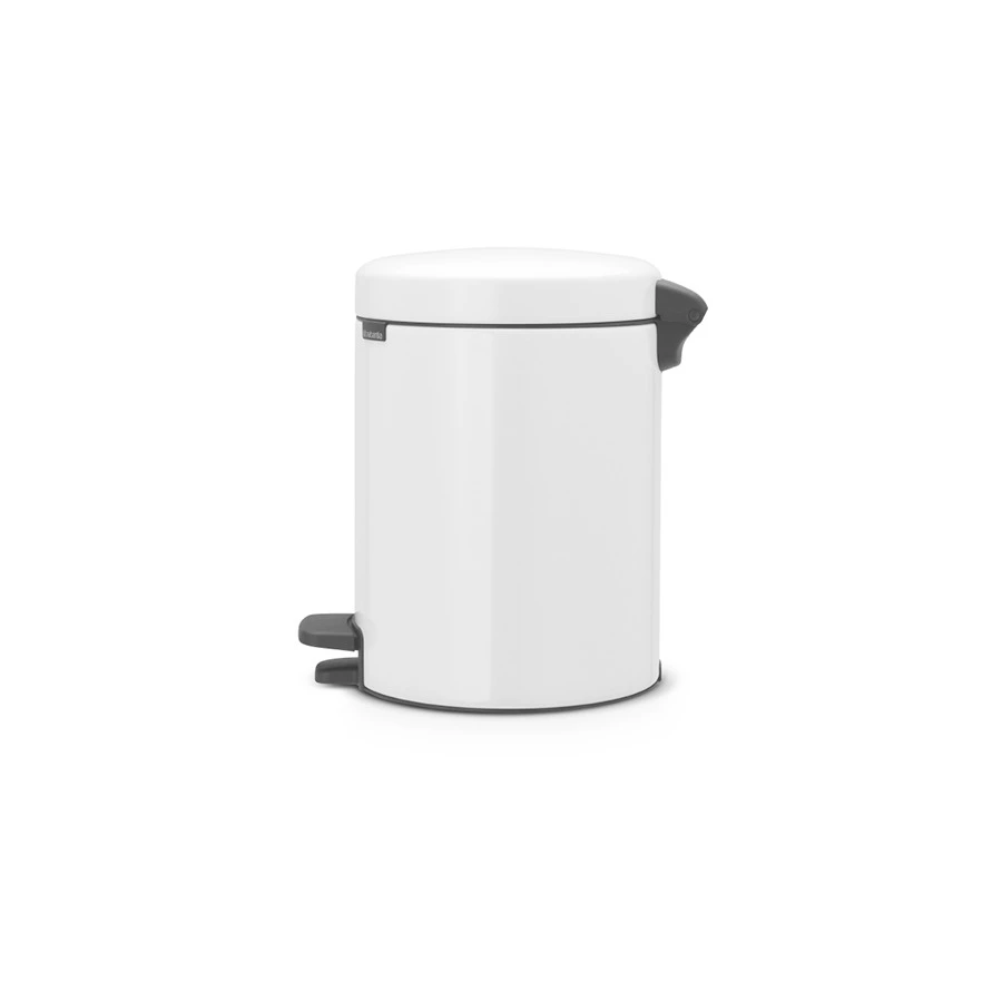 Ведро для мусора с педалью Brabantia NewIcon 5 л, белое