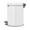 Ведро для мусора с педалью Brabantia NewIcon 5 л, белое