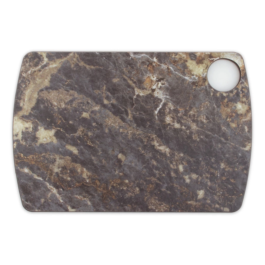 Доска разделочная с желобом ComposeEat Fashion 22х15 см, композит, мрамор имперадор
