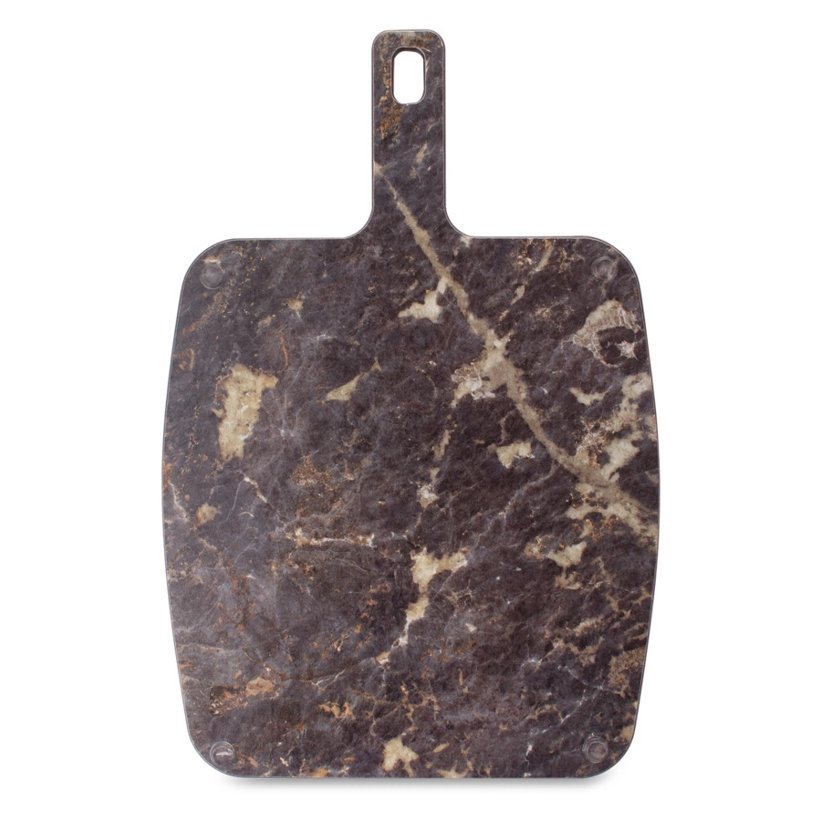 Доска разделочная с ручкой и желобом ComposeEat Fashion 36х25 см, композит, мрамор имперадор