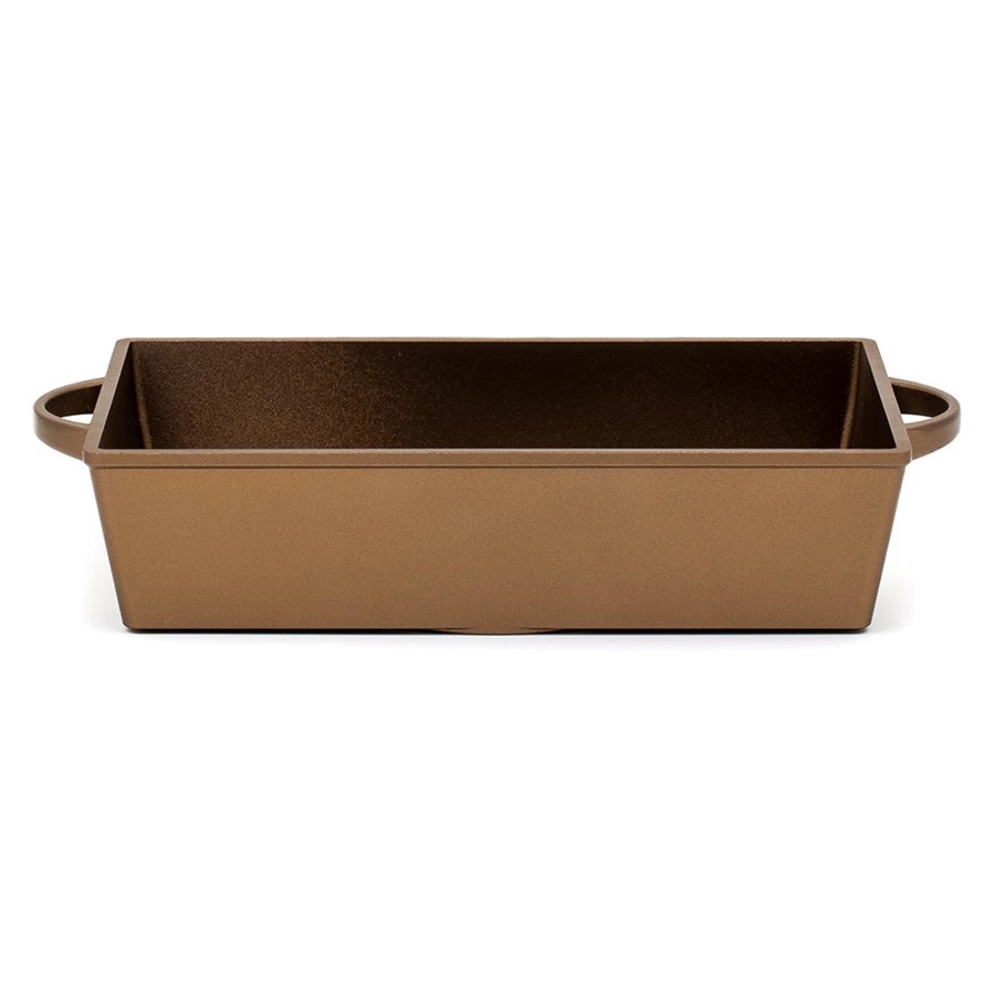 Сотейник для индукции с ручками Luchetti 25х35 см, алюминий литой, золотой, п/к