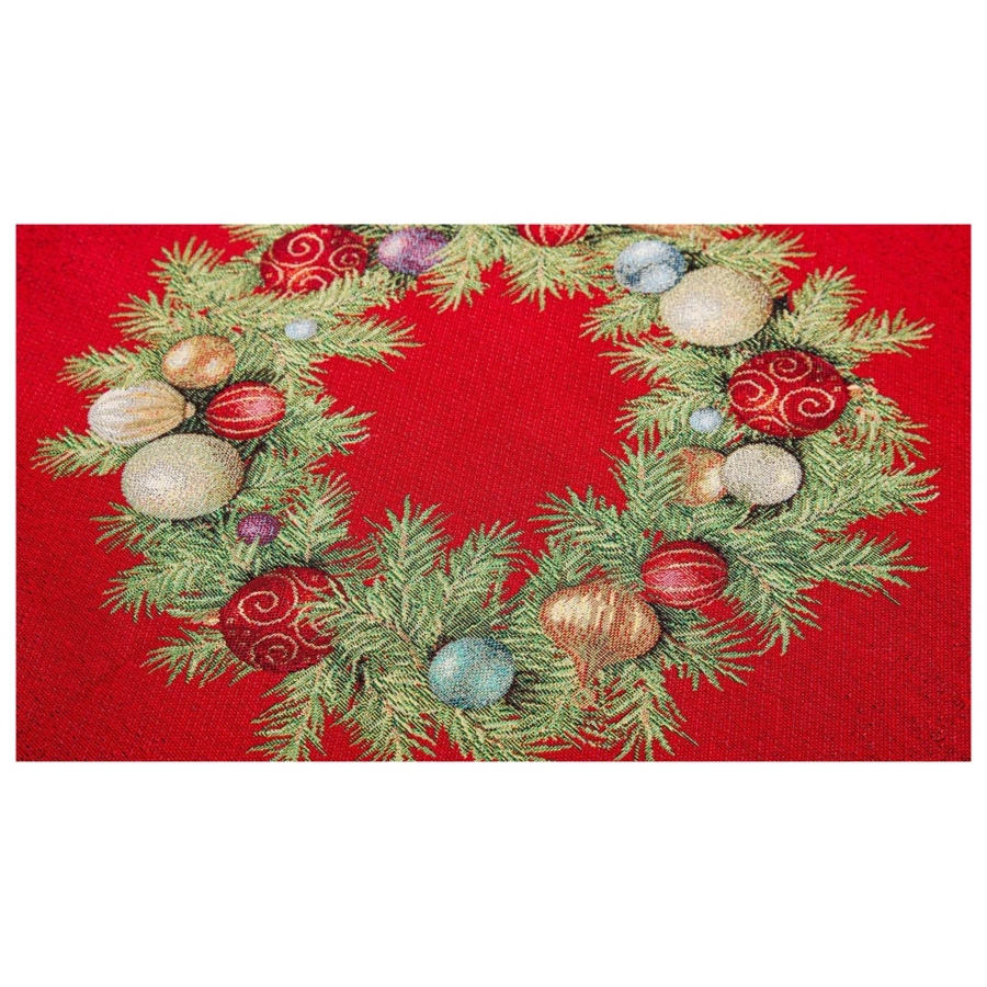 Скатерть прямоугольная Mix&Match Home Красный Бархат 160х250 см, гобелен, красная