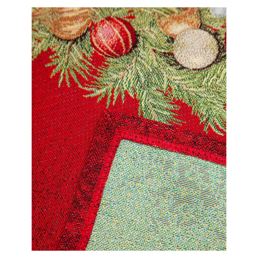 Скатерть прямоугольная Mix&Match Home Красный Бархат 160х250 см, гобелен, красная