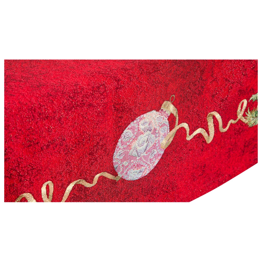Скатерть прямоугольная Mix&Match Home Красный Бархат 160х300 см, гобелен, красная