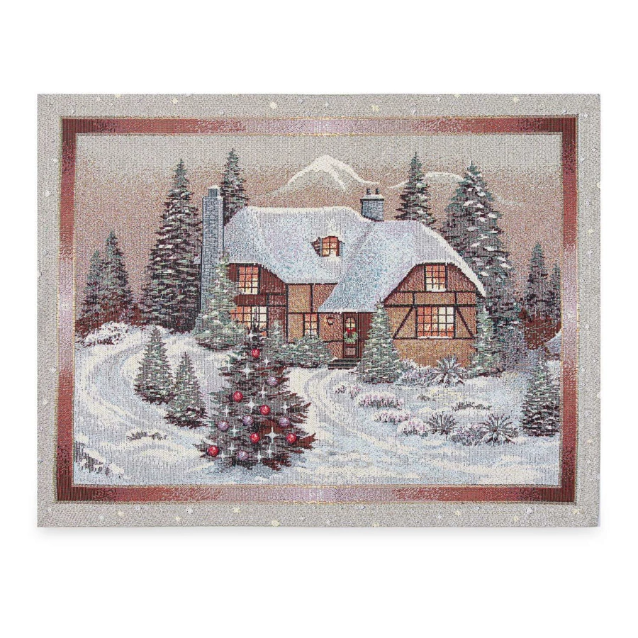 Набор салфеток подстановочных Mix&Match Home Перед Рождеством 35х50 см, 2 шт, гобелен, бежевый