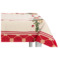 Скатерть прямоугольная Mix&Match Home Пуансеттия 140х300 см , гобелен, красная