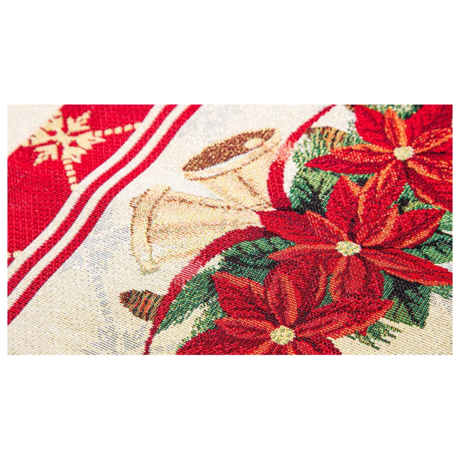 Набор салфеток подстановочных Mix&Match Home Пуансеттия 32х45 см, 2 шт, гобелен, бежевый