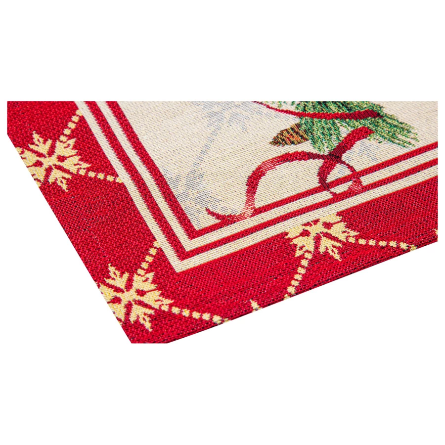 Набор салфеток подстановочных Mix&Match Home Пуансеттия 32х45 см, 2 шт, гобелен, бежевый