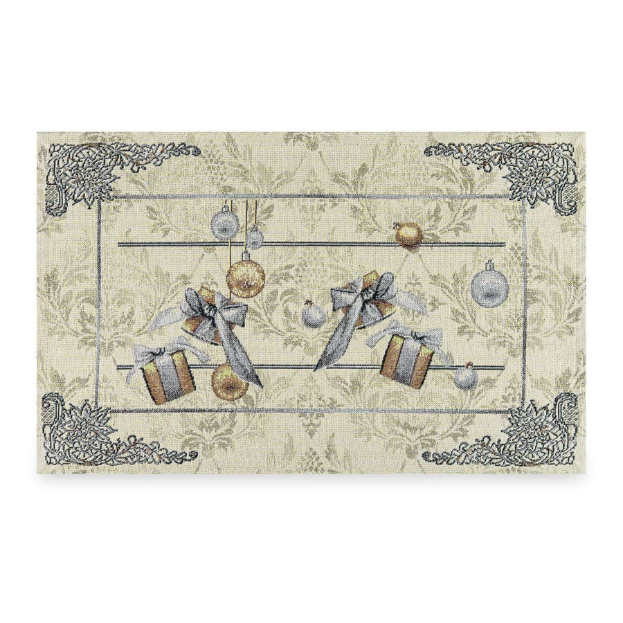 Набор салфеток подстановочных Mix&Match Home Серебряная зима 35х50 см, 2 шт, гобелен, серая