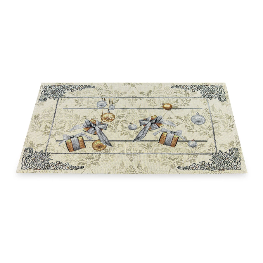 Набор салфеток подстановочных Mix&Match Home Серебряная зима 35х50 см, 2 шт, гобелен, серая