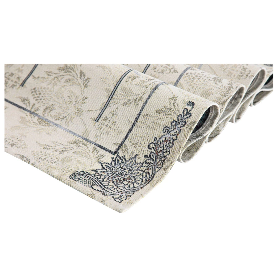 Дорожка для стола Mix&Match Home Серебряная зима 44х140 см, гобелен, серая