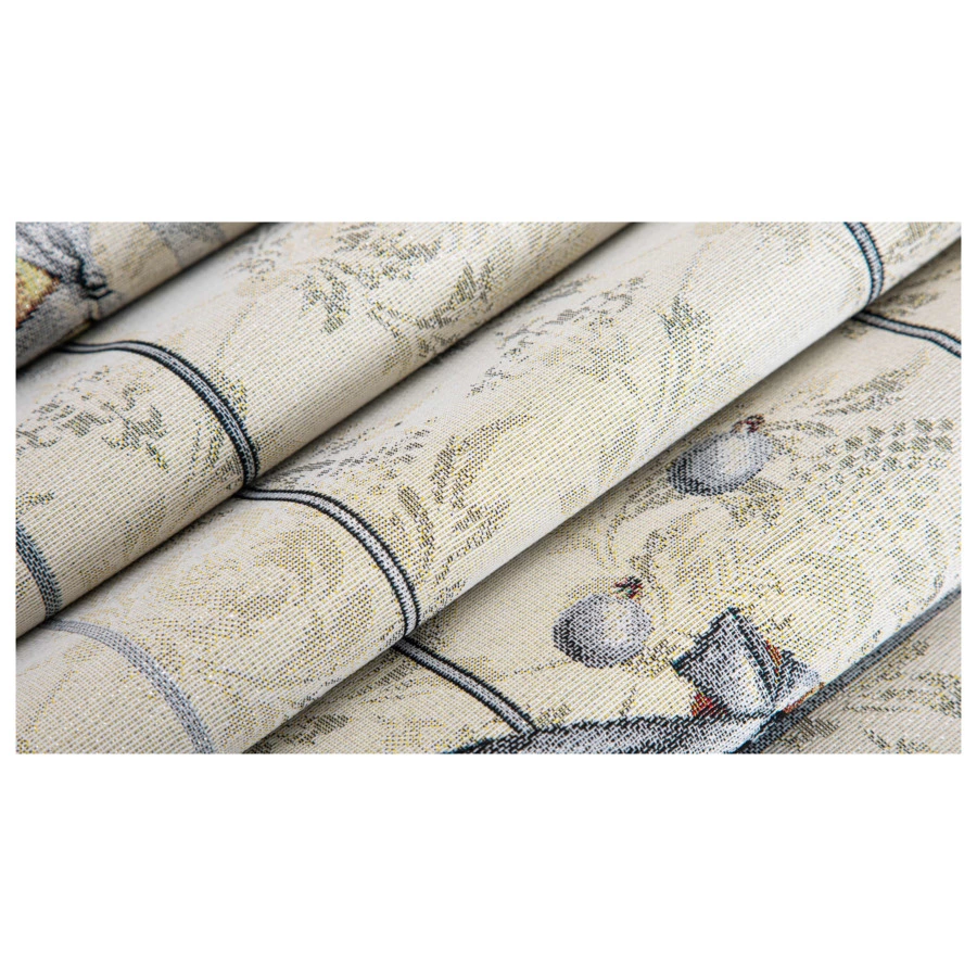 Дорожка для стола Mix&Match Home Серебряная зима 44х140 см, гобелен, серая