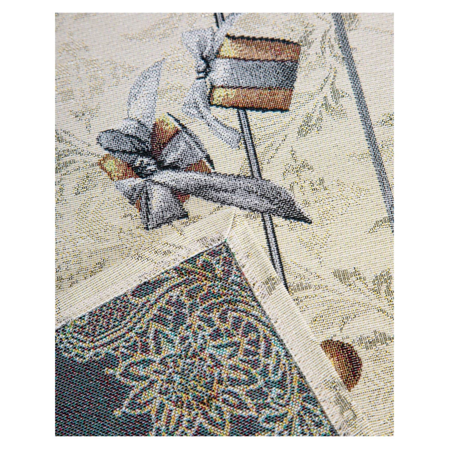 Дорожка для стола Mix&Match Home Серебряная зима 44х140 см, гобелен, серая