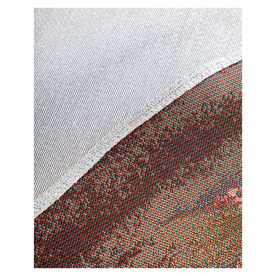 Скатерть круглая Mix&Match Home Дедушка Мороз 165 см, гобелен, синяя