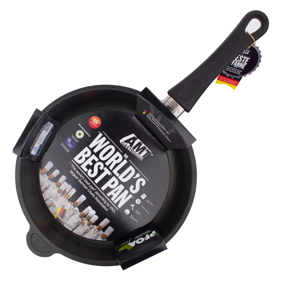 Сковорода антипригарная глубокая для индукции AMT 24х7 см, алюминий