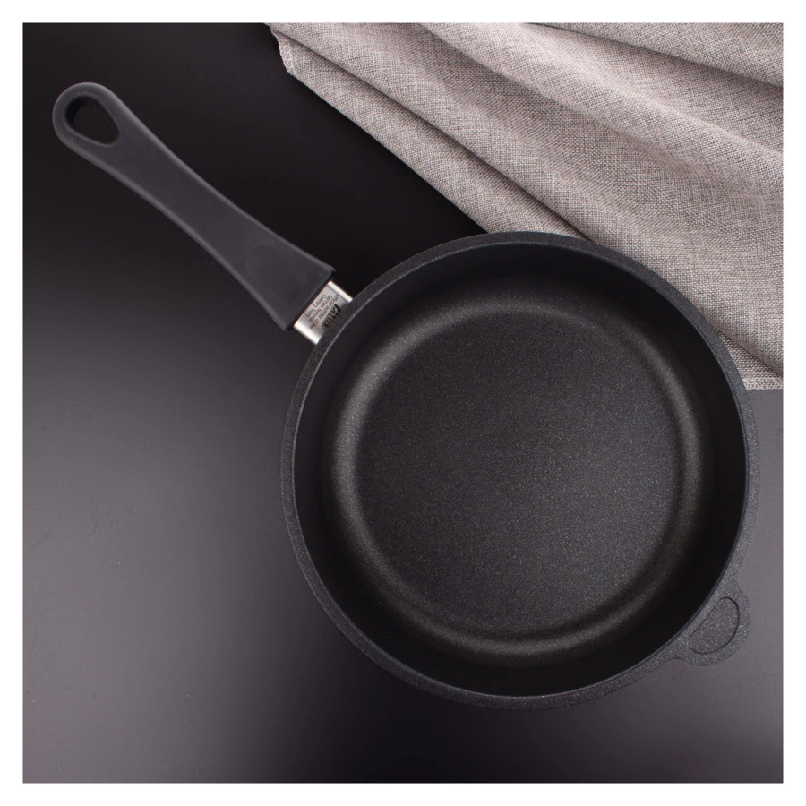 Сковорода антипригарная глубокая для индукции AMT 24х7 см, алюминий