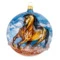 Игрушка елочная шар Bartosh Восточные скакуны №2 12 см, стекло, п/к