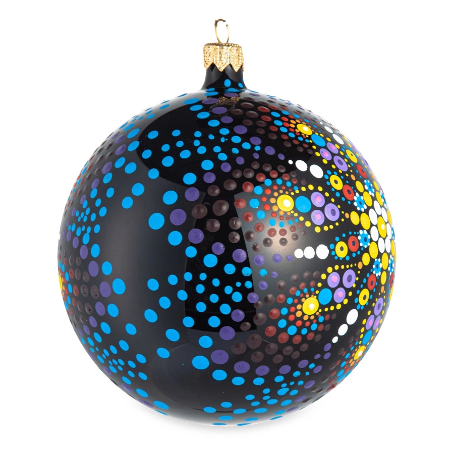 Набор елочных шаров Bartosh Точки №1 12 см, 4шт, стекло, п/к