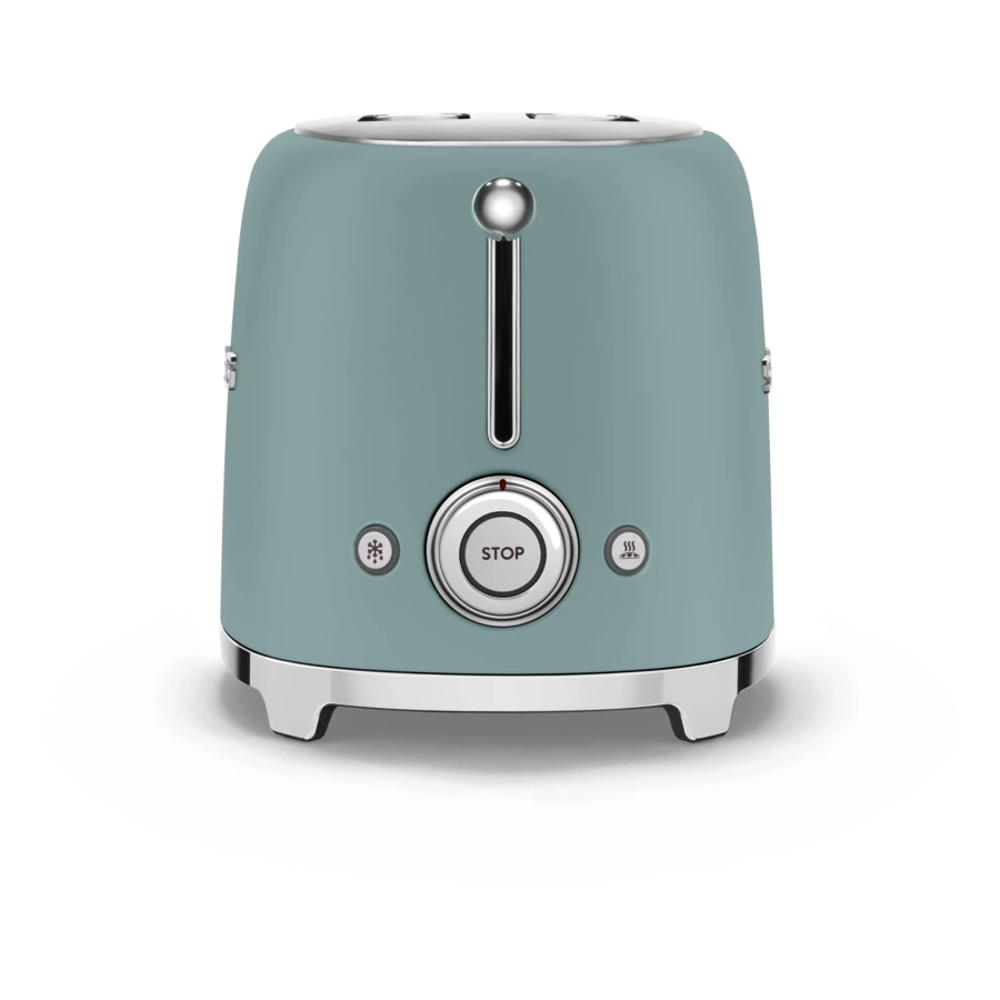 Тостер на 2 ломтика SMEG TSF01EGMEU, 950 Вт, изумрудно-зеленый