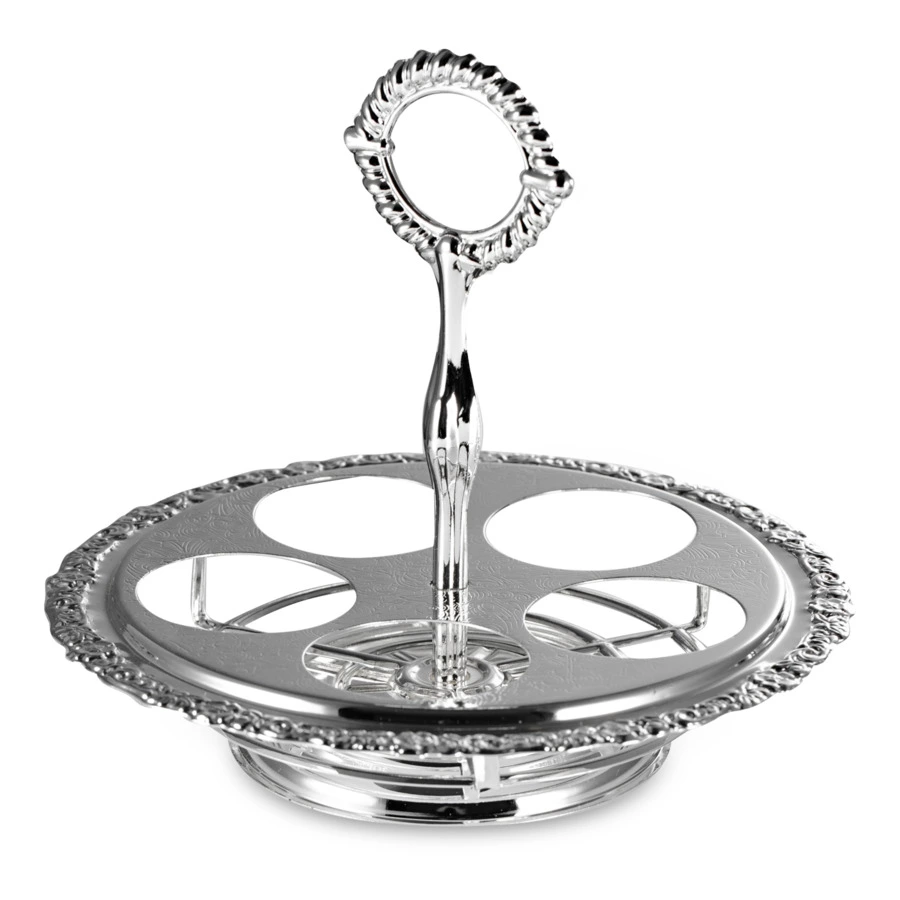 Набор для приправ и масла Queen Anne, крутящийся, 5 предметов, сталь, посеребрение