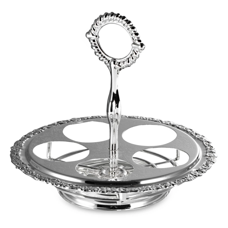 Набор для приправ и масла Queen Anne, крутящийся, 5 предметов, сталь, посеребрение