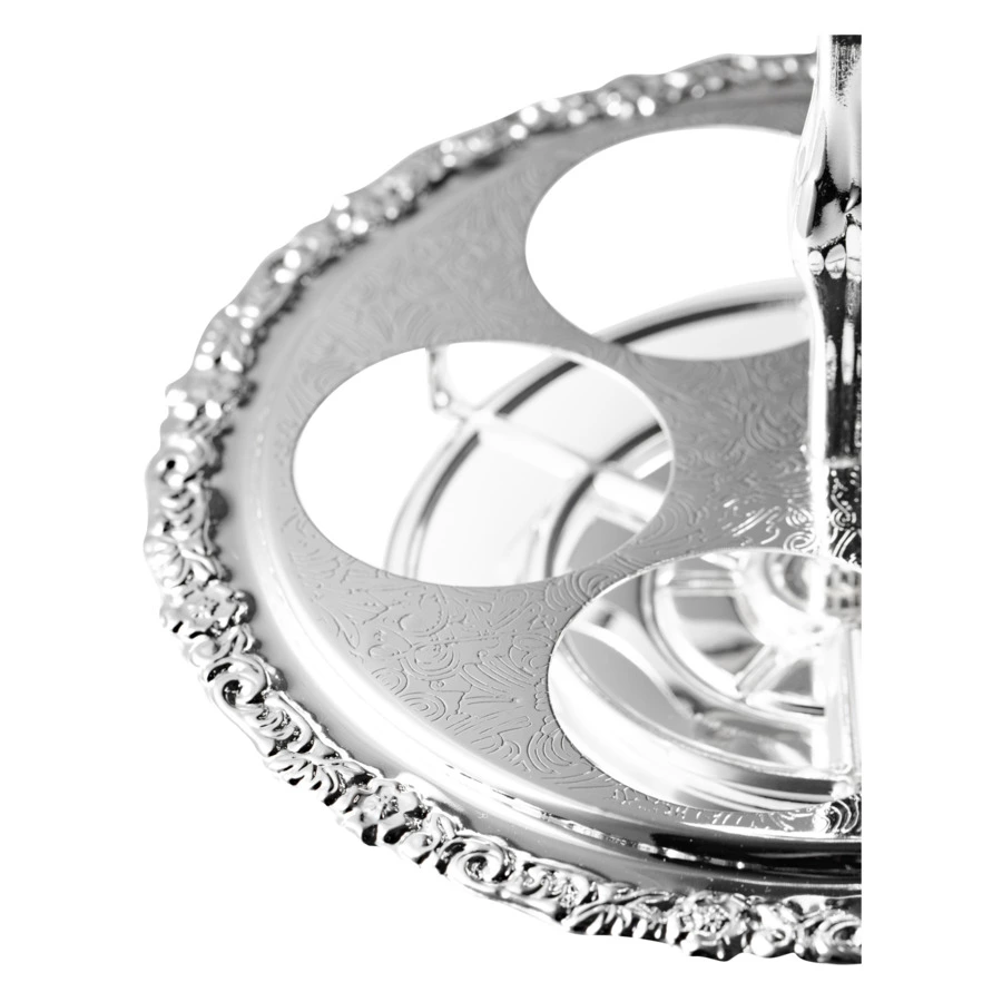 Набор для приправ и масла Queen Anne, крутящийся, 5 предметов, сталь, посеребрение