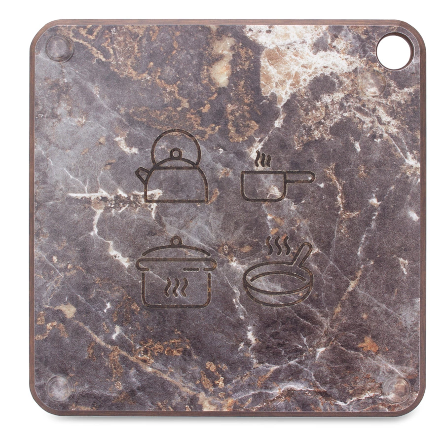 Подставка под горячее ComposeEat ProFashion 18х18 см, композит, мрамор имперадор