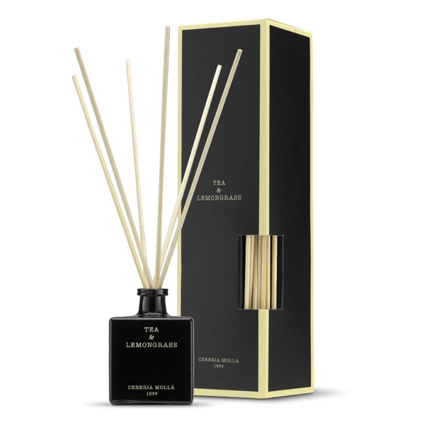 Аромадиффузор Cereria Molla Чай и лемонграсс 100 мл, h18 см