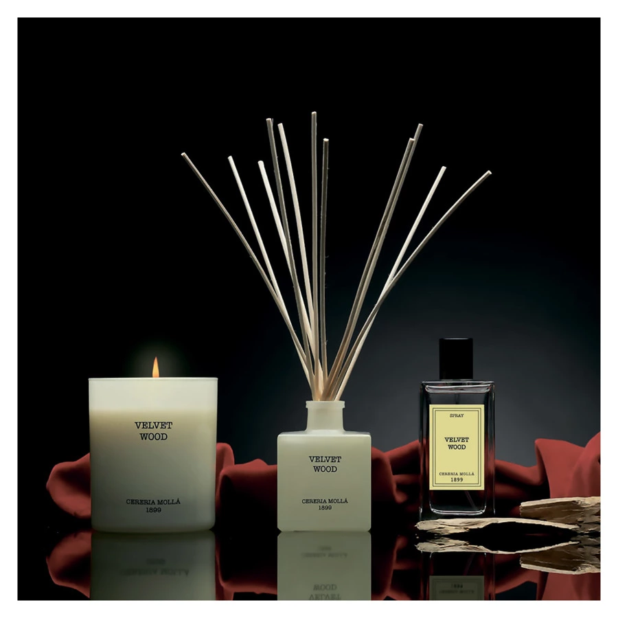 Аромадиффузор Cereria Molla Бархатное дерево 100 мл, h18 см