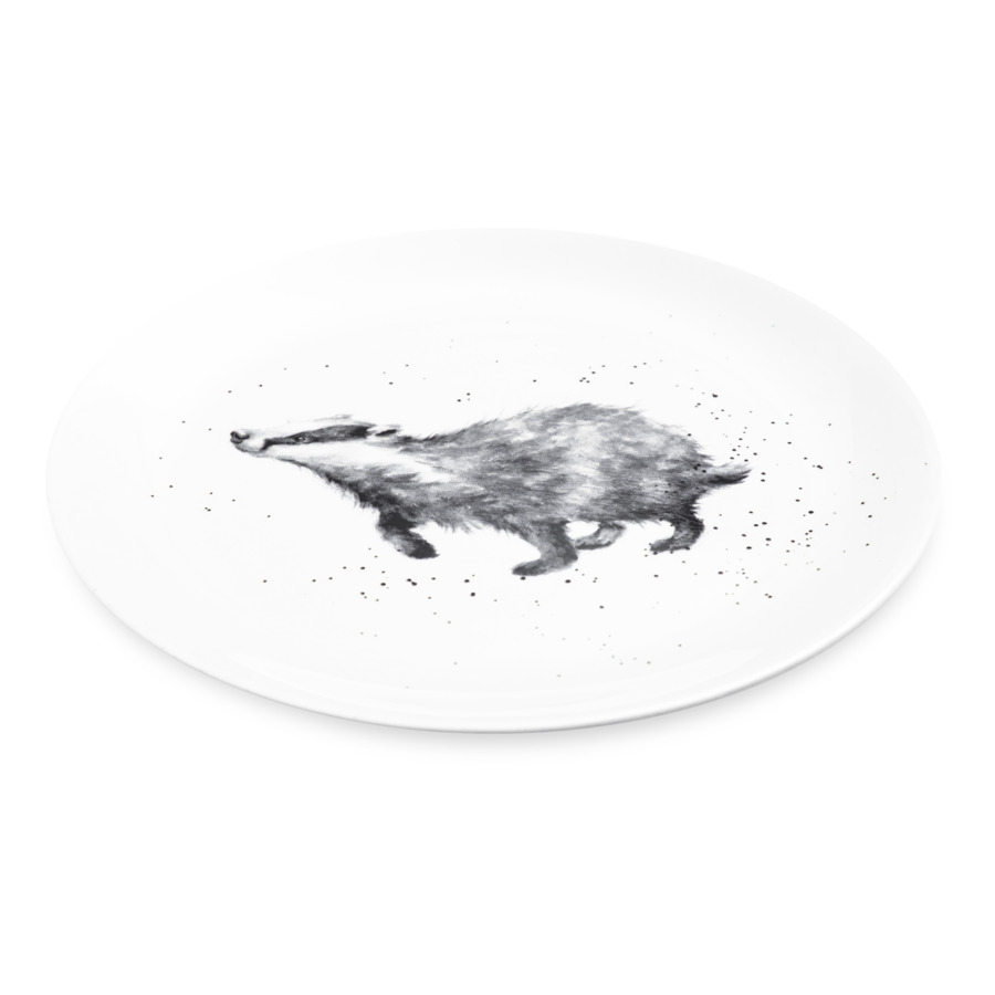 Тарелка закусочная Royal Worcester Забавная фауна Барсук 21 см, фарфор