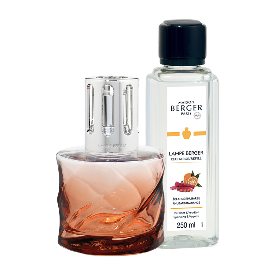 Набор ароматический Maison Berger из лампы и аромата Яркий ревень 250 мл, стекло, оранжевый