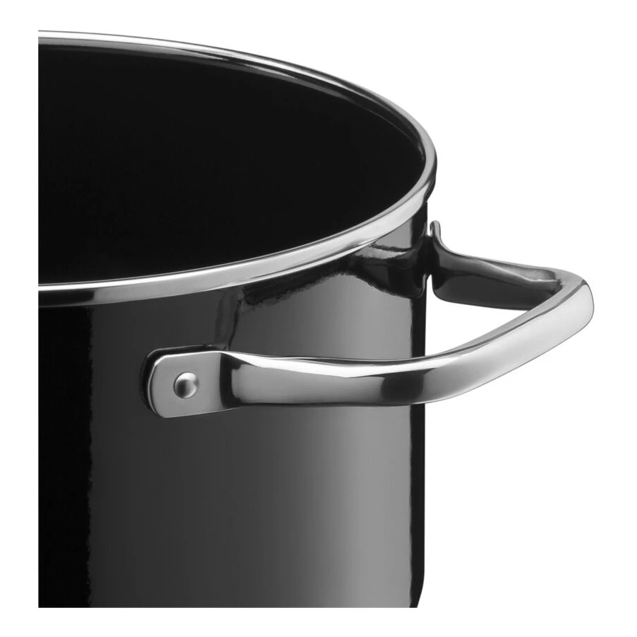 Набор кастрюль с крышками Silit Elegance 3 шт, сталь нержавеющая, черный