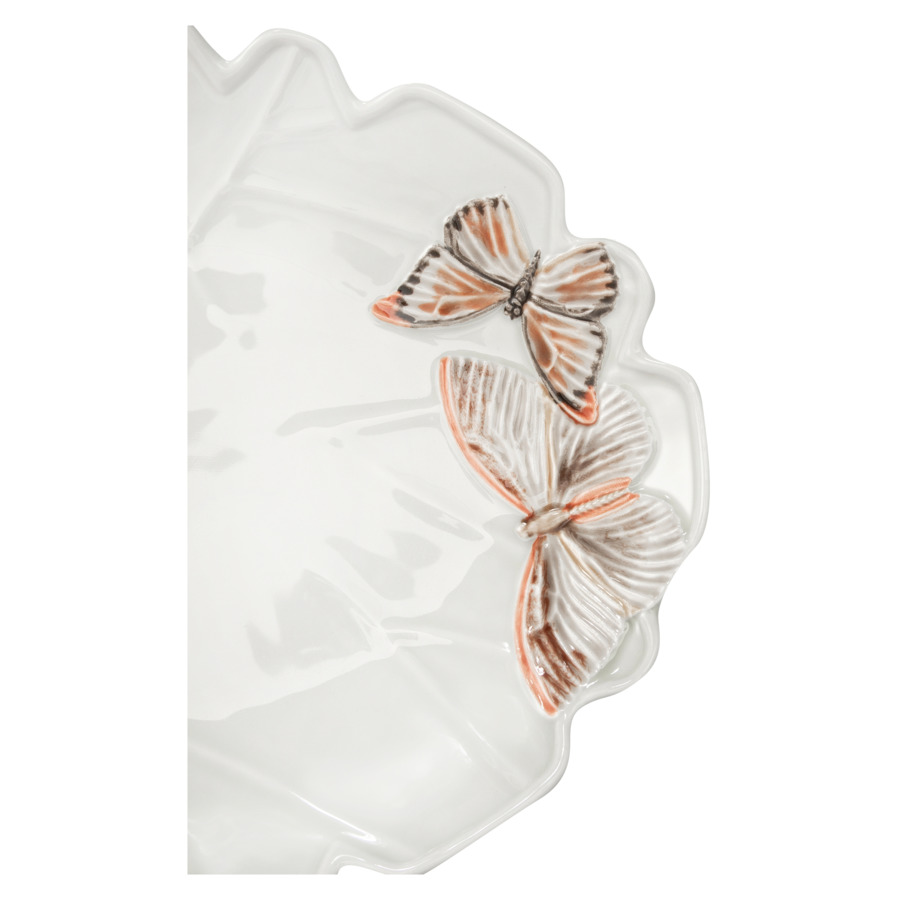 Блюдо Bordallo Pinheiro Облачные бабочки 30х40 см, керамика