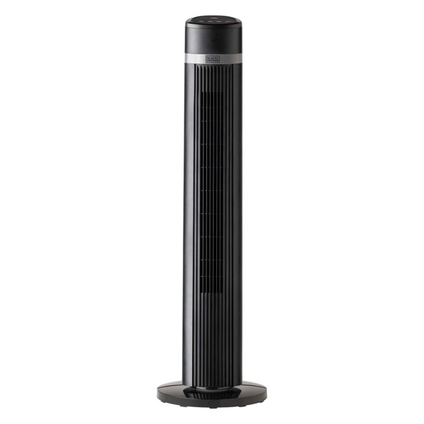 Вентилятор Black+Decker BXEFT50E 22,5х20х83 см, сталь нержавеющая, черный