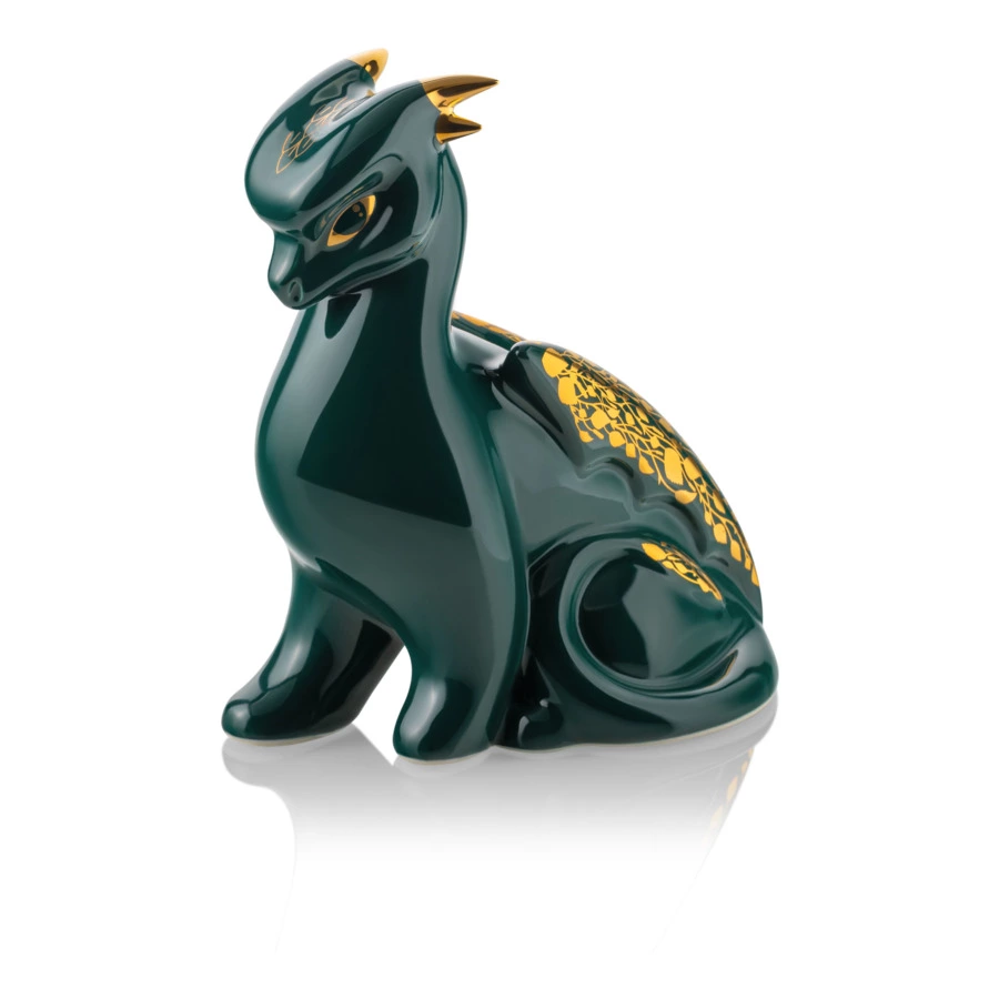Статуэтка My Ceramic Story Изумрудный дракон 17 см, фарфор твердый, зеленый, п/к