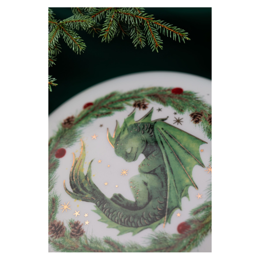Шкатулка My Ceramic Story Дракон успеха 12х7,5 см, фарфор твердый