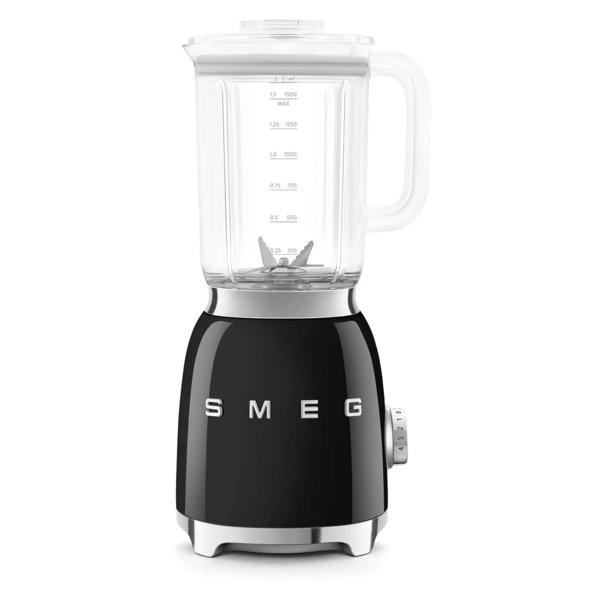 Блендер стационарный SMEG BLF03BLEU 800 Вт, кувшин 1,5 л, черный